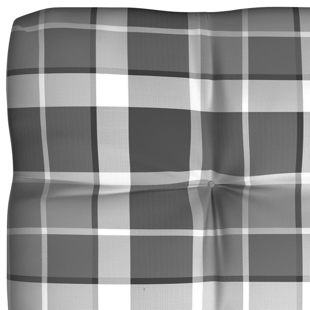 hynder til pallesofa 7 stk. gråternet mønster