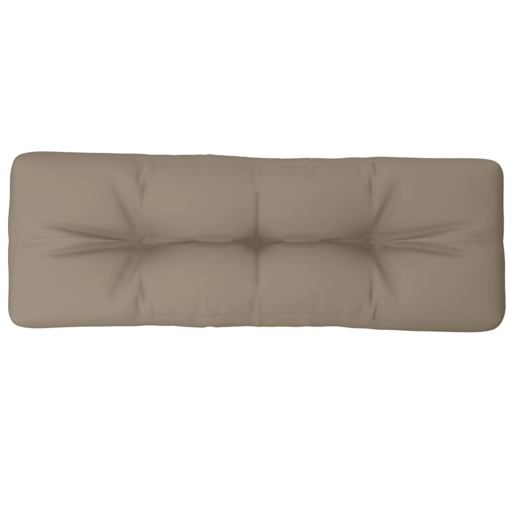 pallehynde 120x40x12 cm stof gråbrun
