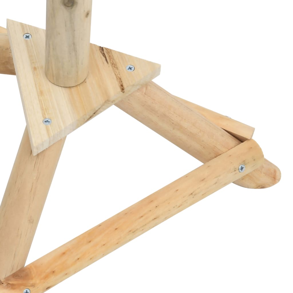 stående fuglefoderhus 33x110 cm massivt fyrretræ