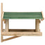 fuglefoderhus 35x29,5x21 cm massivt træ
