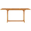 havebord 150x90x75 cm massivt teaktræ