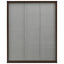 plisseret insektnet til vinduer aluminium 60x80 cm brun