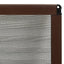 plisseret insektnet til vinduer aluminium 60x80 cm brun