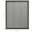 plisseret insektnet til vinduer aluminium 80x100 cm brun