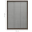 plisseret insektnet til vinduer 80x120 cm aluminium brun