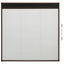 plisseret insektnet til vinduer aluminium 120x120 cm brun