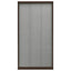 plisseret insektnet til vinduer 80x160 cm aluminium brun