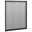 plisseret insektnet til vinduer 60x80 cm aluminium antracitgrå
