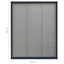 plisseret insektnet til vinduer 60x80 cm aluminium antracitgrå