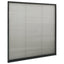 plisseret insektnet til vinduer 120x120 cm aluminium antracit