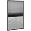 plisseret insektnet til vinduer 80x160 cm afskygning aluminium