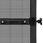 Svingbart insektnet Anthracit og sort 100 x 215 cm
