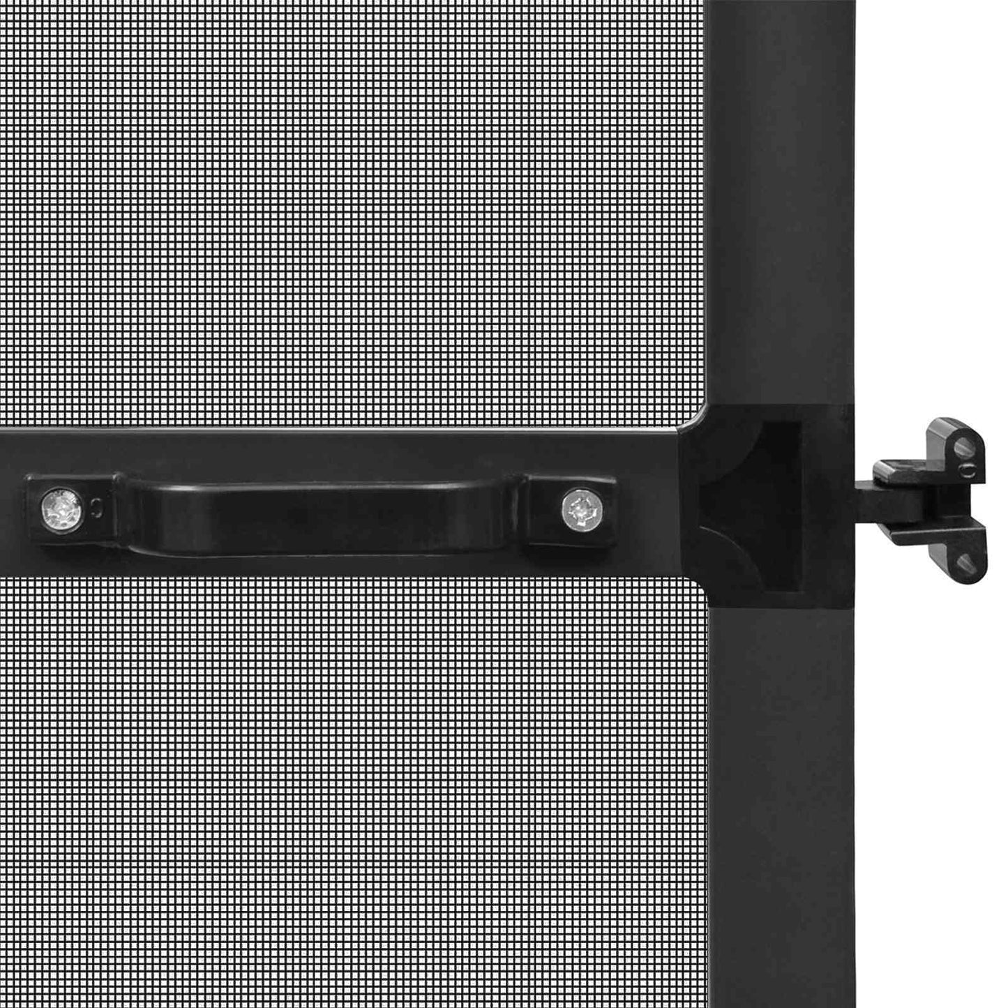Svingbart insektnet Anthracit og sort 100 x 215 cm
