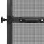 Svingbart insektnet Anthracit og sort 100 x 215 cm