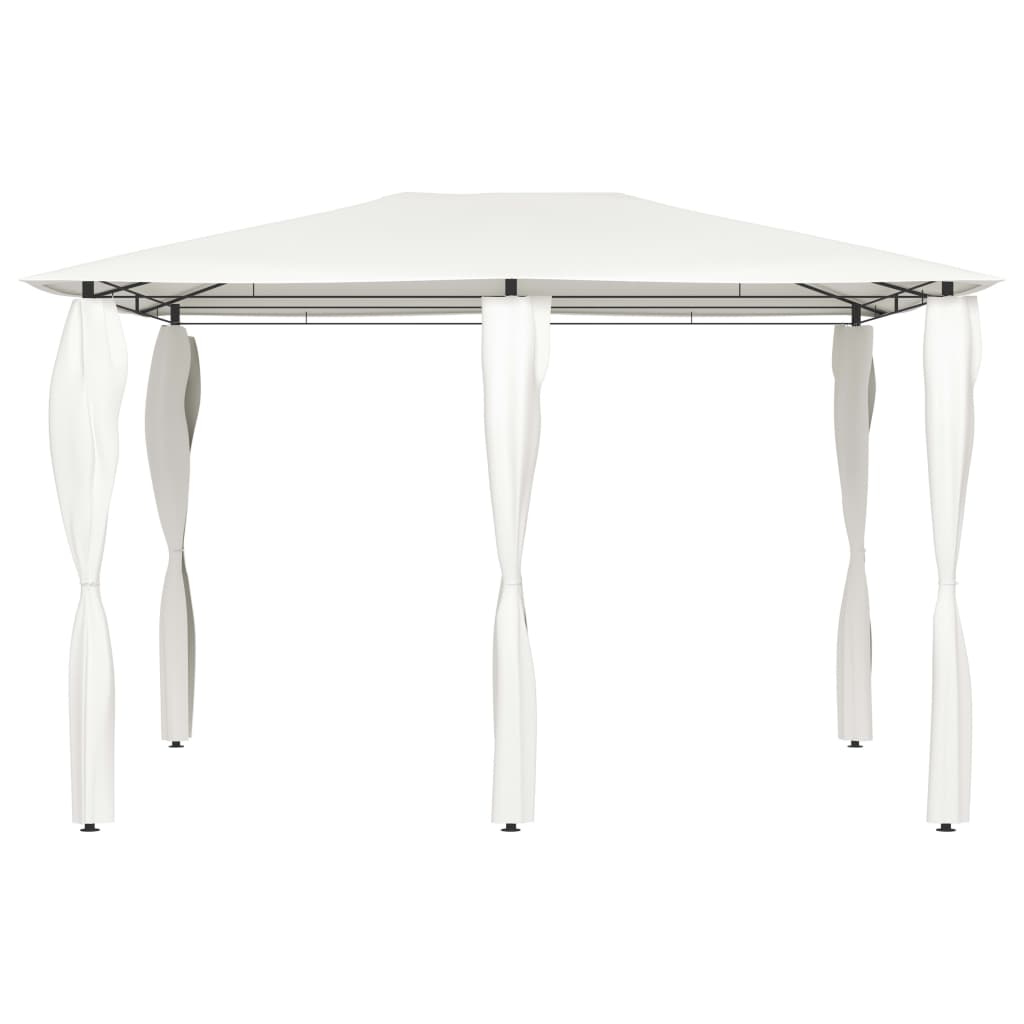 med stolpeovertræk 3x4x2,6 m 160 g/m² cremefarvet