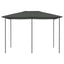 pavillon 3x4x2,6 m 160 g/m² antracitgrå