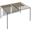 pavillon med sammenrulleligt tag 3x4x2,3 cm 180 g/m² gråbrun