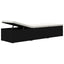 liggestole 3 dele med tebord polyrattan sort