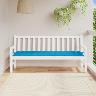 hynde til havebænk 180x50x7 cm oxfordstof lyseblå