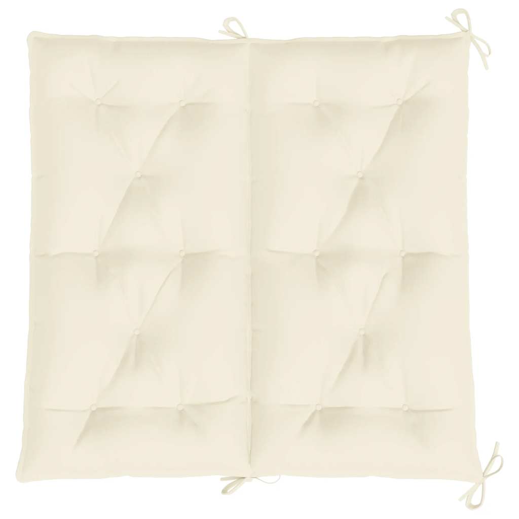 hynde til havebænk 100x(50+50)x7 cm oxfordstof cremehvid