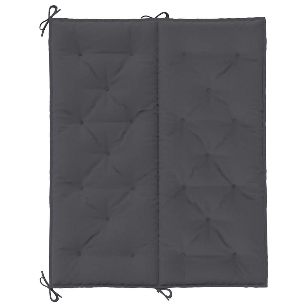 hynde til havebænk 120x(50+50)x7 cm oxfordstof antracitgrå