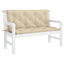 hynde til havebænk 120x(50+50)x7 cm oxfordstof beige