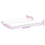 hynde til havebænk 120x(50+50)x7 cm oxfordstof beige