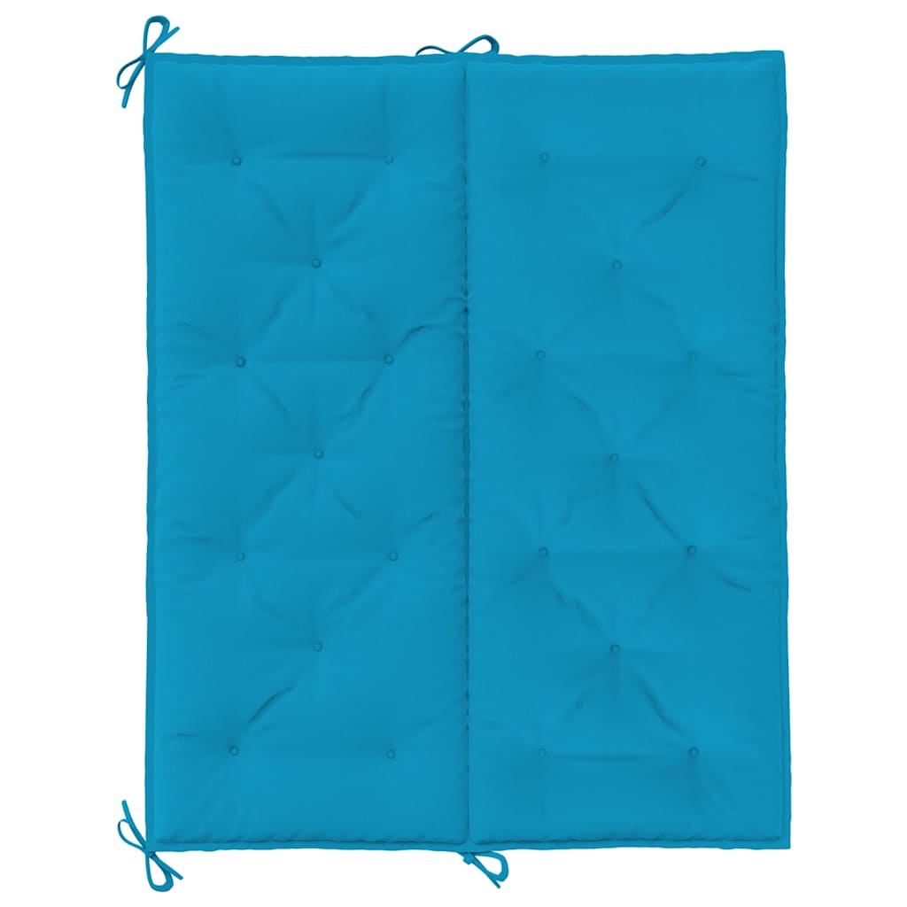 hynde til havebænk 120x(50+50)x7 cm oxfordstof lyseblå