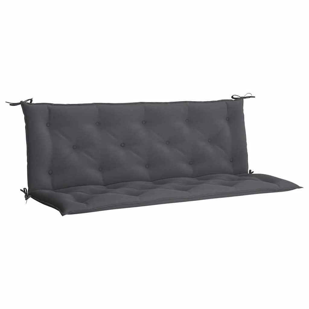 hynde til havebænk 150x(50+50)x7 cm oxfordstof antracitgrå