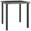 havebord 70x70x73 cm polyrattan grå
