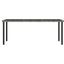 havebord 180x70x73 cm polyrattan grå