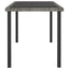 havebord 180x70x73 cm polyrattan grå