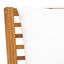 loungesæt til haven 4 dele med hynde massivt akacietræ creme