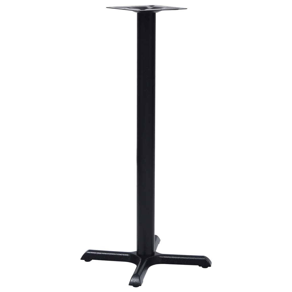 Bordben til bistrobord 56 × 56 × 107 cm - støbejern, sort