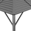 pavillon med tag 3x3 m antracitgrå