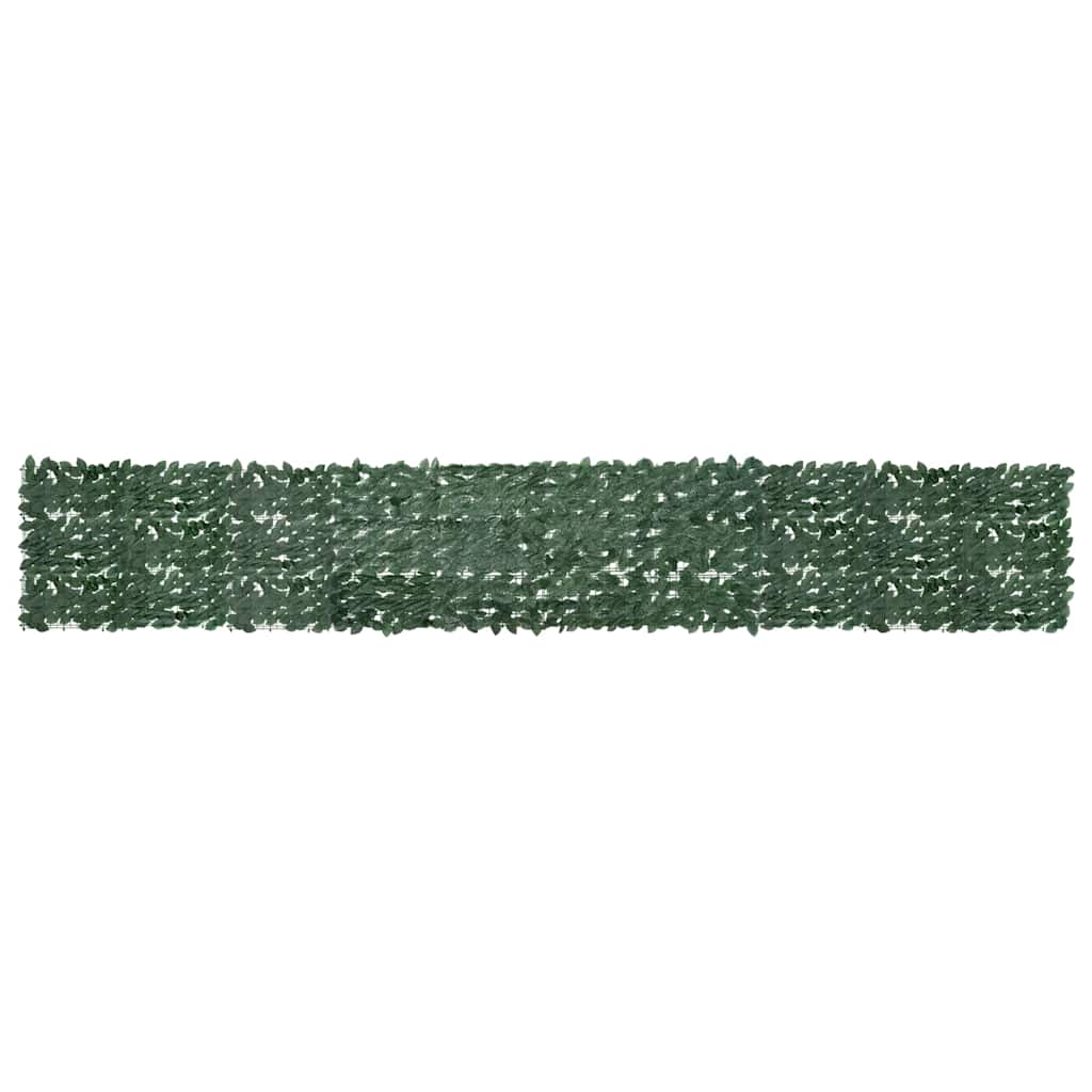 Altanafskærmning 500×75 cm - mørkegrønne blade