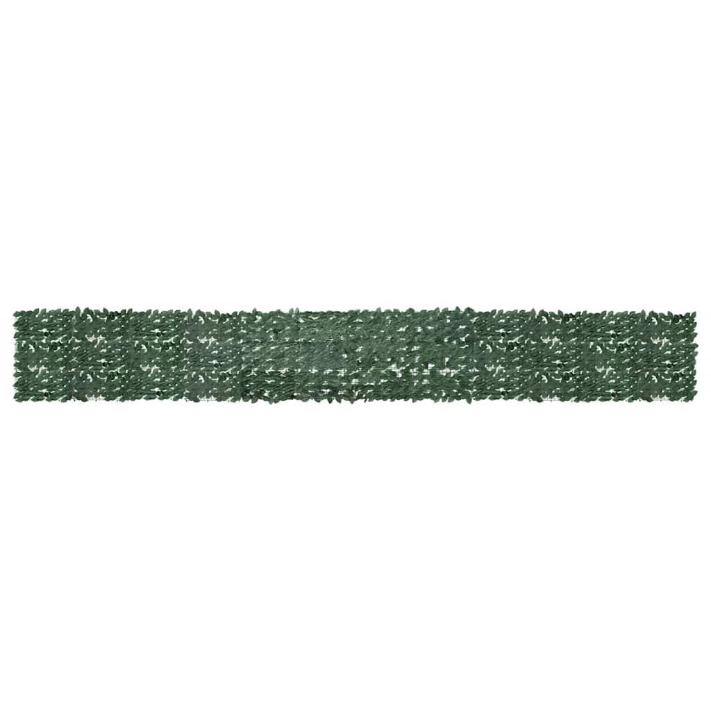 Altanafskærmning 600 × 75 cm - mørkegrønne blade