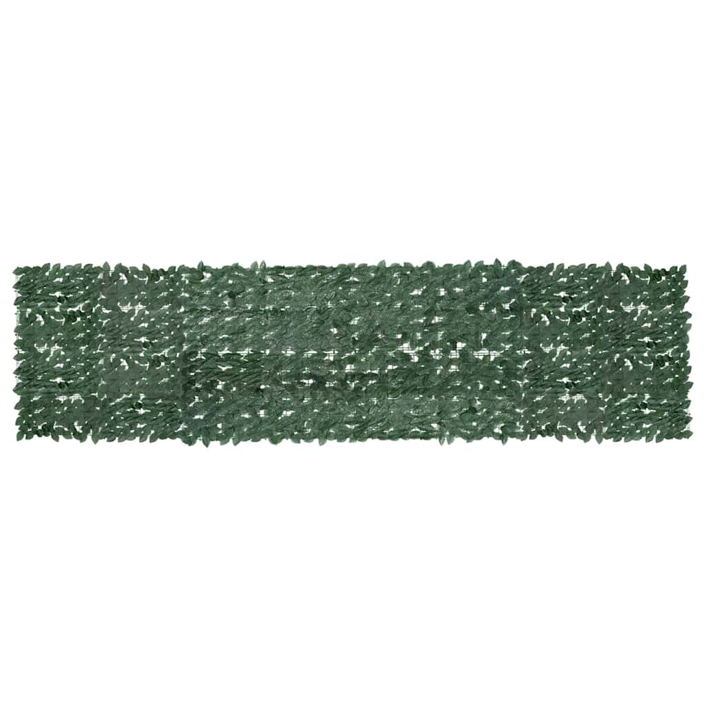 Altanafskærmning 400 × 100 cm - mørkegrønne blade