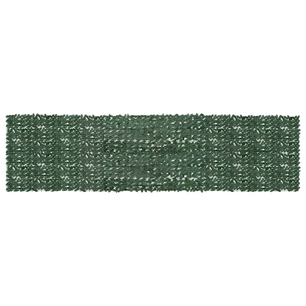 Altanafskærmning 600 × 150 cm - mørkegrønne blade