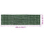 altanafskærmning 600x150 cm mørkegrønne blade
