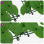 altanafskærmning 300x100 cm grønne blade
