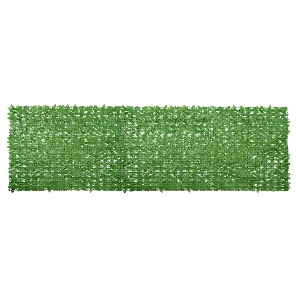 Altanafskærmning med grønne blade 600 × 150 cm - privatliv til altan og terrasse