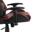 drejelig gamingstol PVC rød
