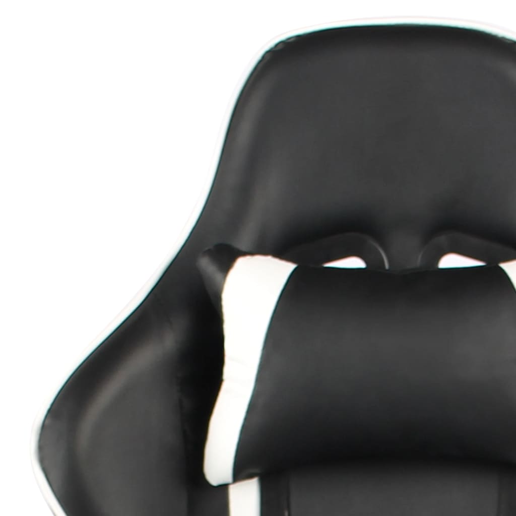 drejelig gamingstol PVC hvid