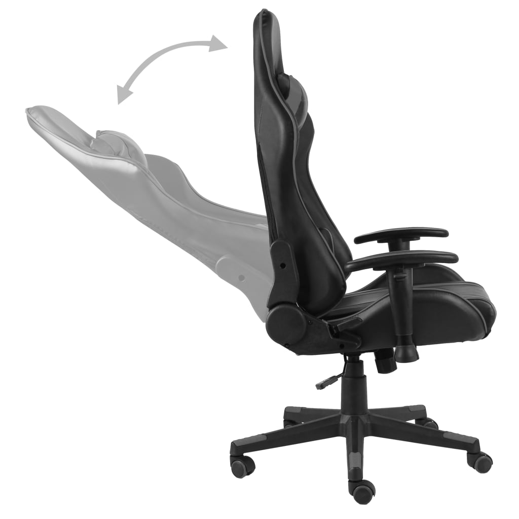 drejelig gamingstol PVC grå