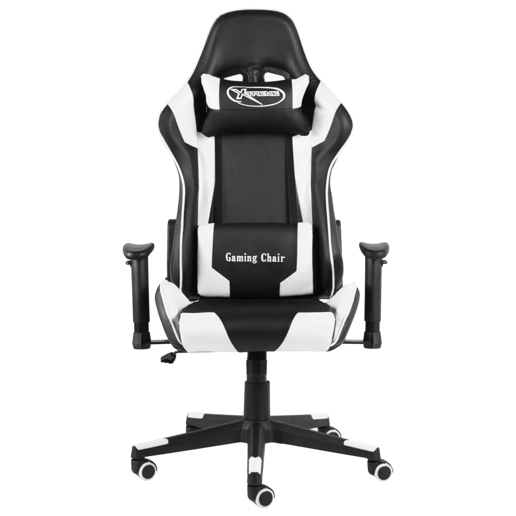 drejelig gamingstol PVC hvid