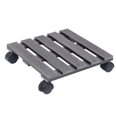 plantevogne 2 stk. 30x30x7,5 WPC grå