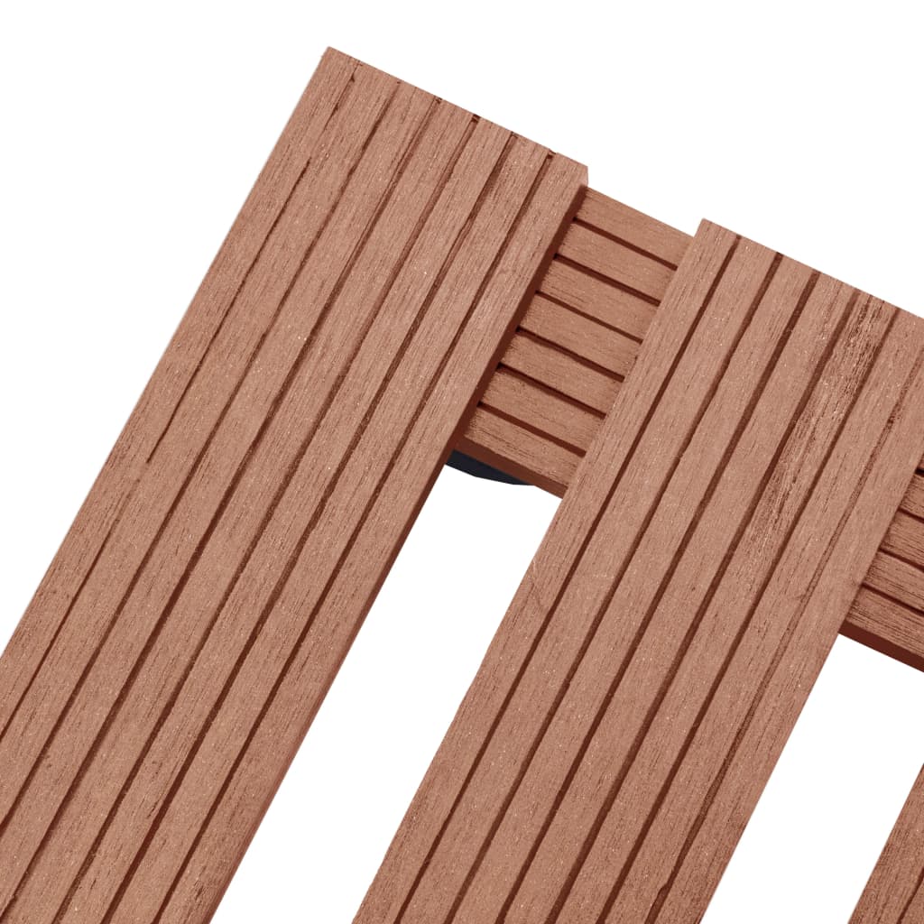 plantevogne 2 stk. 30x30x7,5 WPC brun