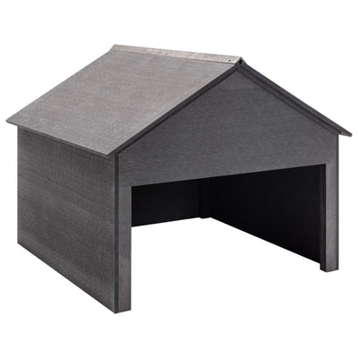 plæneklipperskur 80x80x70 cm WPC grå