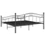 sengestel 180x200 cm metal sort